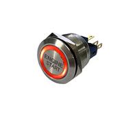 1 pulsante di accensione e spegnimento di emergenza - interruttore di arresto avviamento motore illuminato - interruttore a pulsante momentaneo - conforme alla direttiva RoHS(WHITE,19MM 3-6V)