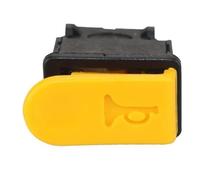 1 pulsante interruttore clacson for auto, interruttore a pressione momentaneo, plastica ABS gialla + nera, for bici elettriche, motociclette, parti interne