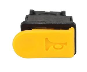 1 pulsante interruttore clacson for auto, interruttore a pressione momentaneo, plastica ABS gialla + nera, for bici elettriche, motociclette, parti interne