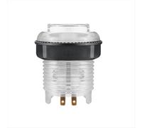 1 pulsante LED illuminato da 28 mm con cavo luminoso a 4 pin per componenti di macchine per videogiochi arcade con scheda a ritardo zero, bianco