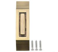 1 pulsante per campanello illuminato cablato per campanello da parete con struttura in lega di zinco e design resistente