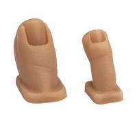 1. Punta flessibile in silicone per pratica professionale e design artistico (110) dita finte realistiche per addestramento delle unghie