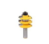 1 punta for fresatrice a binario impilati e stile - Utensili elettrici for taglierina a scalpello for la lavorazione del legno con codolo da 1/2".