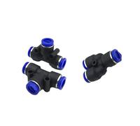 1 PY PE serie TY forma tee 4 6 8 10 12 16 mm porta tee connettore tubo pneumatico tubo flessibile aria raccordi a sgancio rapido connettore pneumatico(Pe14)
