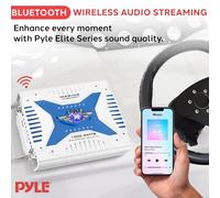 Pyle PLMRA430BT Barca Con cavo e senza cavo Nero, Blu amplificatore audio