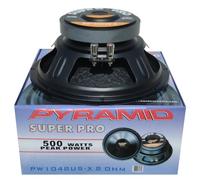 1 PYRAMID PW1048USX woofer da 25 cm 250 mm 10" diametro, 250 watt rms e 500 watt max, impedenza 8 ohm, casa dj disco party, sospensione in gomma, 1 pezzo