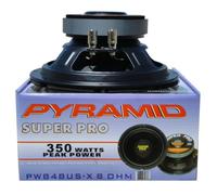 1 PYRAMID PW848USX woofer da 20 cm 200 mm 8" diametro, 175 watt rms e 350 watt max, impedenza 8 ohm, casa dj disco party, sospensione in gomma, 1 pezzo
