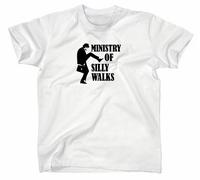 #1 Python Del Monty Divertente T-Shirt Ministy Of Silly Walks Logo Motto