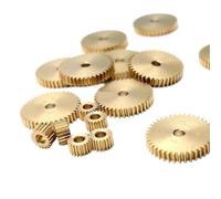 1 pz 0.3M Mini ingranaggio in rame 28/30/40/41/45/48/60 denti 2/3MM ingranaggio cilindrico meccanico in rame(41 Teeth-2.02mm-T1.5)