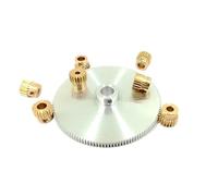 1 pz 0,5 M 15-130 denti modello ingranaggio in lega di alluminio modello PTZ ruota dentata(One piece 5MM,Copper 30 teeth)