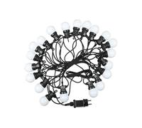 1 pz 0.5W LED String Light 10m with 20 Bulbs EU 3000K