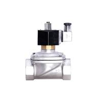 1 pz 1-1/2 "normalmente aperto in acciaio inox elettrovalvola IP65 tubo interruttore di controllo DN40 valvola acqua elettrica AC/DC 220V 24V 12V (BSP_380VAC)