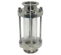1 pz 1-1/4" 1,5" Tri Clamp Clover Sanitay Indicatore di Flusso Diottrica Adatta Tubo OD SUS 304 Raccordo in Acciaio Inox Homebrew(38mm x Ferrule 50.5)