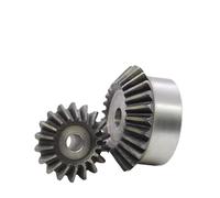 1 pz 1:1 Ingranaggio conico 2M 15/16/17/18/19/20/21/22/23/24/25 denti 2 Ingranaggio di trasmissione del modulo 90 gradi 45# Acciaio Foro grezzo(15 Teeth (OD 32.5mm))