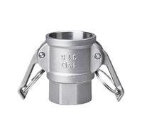 1 pz 1/2 "3/4" 1 "1-1/4" 1-1/2 "2" SS304 In Acciaio Inox Homebrew Camlock Adattatore di Montaggio Barb Camlock disconnessione rapida(D Type,1-1/4")