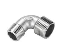 RAMBEX 1 Pz 1/2" 3/4" 1" 1-1/4" 2" Gomito Riduttore Filettato Maschio, Raccordi for Tubi di Collegamento in Acciaio Inossidabile SS304 A 90 Gradi(DN32X DN25)