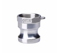 1 pz 1/2 "3/4" 1 "1-1/4" Camlock Scanalatura Raccordo In Acciaio Inox 304 Cam Lock Adattatore di Accoppiamento connettore rapido(Black,1-1/4")