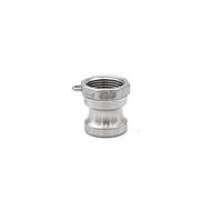 1 pz 1/2 "3/4" 2 "-4" BSP304 In Acciaio Femmina Maschio Camlock Adattatore di Montaggio Barb Sgancio Rapido for Tubo pompa Homebrew(A Type,1-1/2")