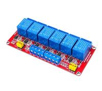 1 pz 1 2 4 6 8 canali 5V 12V 24V modulo relè scheda scudo con supporto optoaccoppiatore trigger di alto e basso livello for(5V 6 channel relay)