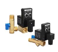 1 pz 1/2 "AC220V Valvola di scarico elettronica Timed compressore d'aria serbatoio del gas automatico a 2 vie durevole (bobina DC12V)