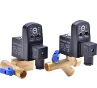 1 pz 1/2" DN15 220V/24V Elettrovalvola di scarico elettronica in ottone Timer automatico OPT-A B for compressore d'aria Serbatoio Raffreddatore Asciutto(Split-body type,DC24)