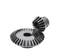 1 pz 1:2 Ingranaggio conico 1,5 m 20 denti 40 denti Foro 8/10/12/14/15/16/18/20 mm Ingranaggio 90 gradi Ingranaggi in acciaio 45# Acciaio(20mm (keyway 6),40 Teeth (1pcs))