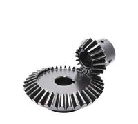 1 pz 1:2 Ingranaggio conico 1M 20 denti 40 denti Foro 6/8/10/12 mm Ingranaggio 90 gradi Ingranaggi in acciaio Acciaio al carbonio 45#(10mm,20 Teeth (1pcs))