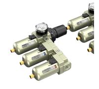 1 pz 1/4 3/8 1/2 3/4 ad alta precisione purificazione multipla aria compressa filtro di precisione compressore d'aria separatore olio-acqua(CWFF4-04)