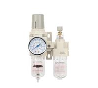1 pz 1/4 Compressore d'aria compressa pneumatico FRL FR.L Filtro regolatore componente aria di scarico Utensile pneumatico AC2010-02(Only AC2010-02)
