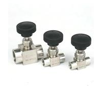 1 pz 1/4 "NPT Femmina 304 Acciaio Equal Diritto Controllo Del Flusso Valvola Ad Ago Acqua Gas Olio 915 PSI