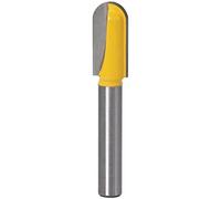 1 pz 1/4 Shank Router Bits Set Core Box Bit Rounf Nose Bit 90 gradi V-Groove Bit for strumenti for la lavorazione del legno(RoundnosebitD12.7mm)