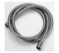 1 pz 1,5/2/3/4 M PVC ad alta pressione argento liscio tubo doccia for bagno flessibile portatile idraulico anti avvolgimento GI/2 universale(Grey,300cm)