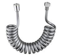 1 pz 1,5/2/3/5M Tubo flessibile retrattile a molla for soffione doccia WC Bidet Tubo idraulico Bagno Spirale(Grey,1.5M)
