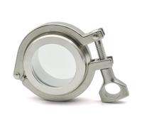 1 pz 1,5" -4" indicatore di flusso sanitario diottrie, rifrattometro ottico in acciaio inossidabile 304, diametro esterno 50,5-119 mm (Connectormirror, 51 mm x ferrule 64)