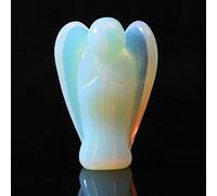 1 Pz 1.5 pollici Cristallo Naturale Angelo Dea Intagliato A Mano di Cristallo Ala di Angelo Statua Decor FigurineGift Home Decor Adatto for La Casa Pietre Naturali Cristalli Reiki ( Color : Opal )