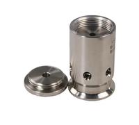 1 pz. 1,5" Tri Clamp Ghiera OD 50,5 mm Acciaio inossidabile 304 0-1/2/3 Bar Valvola di sicurezza for vuoto regolabile(50.5MM)