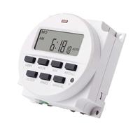 1 pz 1,6 pollici LCD grande 220 V CA 7 giorni settimanale programmabile timer interruttore relè temporizzato batteria ricaricabile integrata for il controllo delle luci(12V)