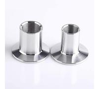 1 pz 1/8" 1/4" 1/2" 3/4" 1" 1-1/4" Adattatori for Riscaldatore Sanitario In Acciaio Inox SS304 Ghiera Filettata Femmina Raccordi for Tubi Tri-Clamp(DN10 x Ferrule 50.5)