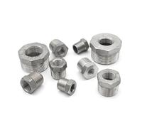 1 pz 1/8"1/4"3/8"1/2"3/4"1"1-1/4" Boccola di riduzione BSPT Maschio Femmina Raccordo for tubo in acciaio inossidabile SS304(DN50 to DN32)