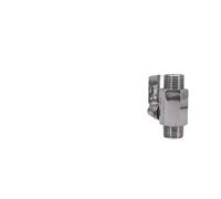 1 pz 1/8 "1/4" 3/8 "1/2" 3/4 "1" BSP NPT Femmina Maschio Mini Valvola a Sfera Sanitaria Birra Fatta in Casa SUS 304 316L In Acciaio Con Acciaio(1/2",FEMALE TO MALE_BSP SUS316L)
