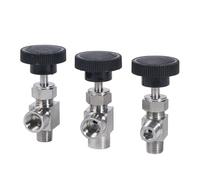 1 Pz 1/8 "1/4" 3/8 "1/2" Maschio/Femmina Valvola A Spillo OD6 8 10mm Tubo In Acciaio Inox 304 90 Gradi Ad Angolo Retto di Controllo del Flusso(3/8",90 DEGREE_F-M)