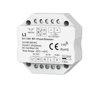 1 PZ 1 o 4 canali Uscita segnale 0/1-10 V Ingresso dimmer 0/1-10 V AC100-240 V, abbinato al telecomando dimmer 256 livelli(L1)