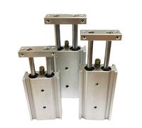 1 pz 10 15 20 25 32 mm Cilindro pneumatico a doppio stelo Cilindro pneumatico Tipo Attuatore for parti di automazione(CXS-L 25 Bore Size,20 Stroke)