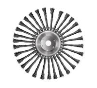 1 pz 10/5/4 Pollici Spazzola Metallica Testina del decespugliatore rimozione ruggine Nodo Acciaio Erba diserbo Ruota Utensili da Giardino taglierina(10in)