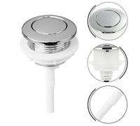 1 pz 10,5 cm Serbatoio WC Pulsante a stelo rotondo ABS Pulsante WC a scarico singolo for casa Bagno Hotel Luoghi pubblici