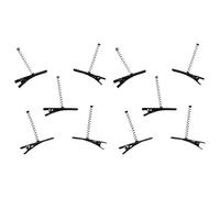 1 pz/10 pz Plain Clip di Capelli Spazi Vuoti Forcina Clip Per Capelli Con Molla Lega Forcina Pianura Barrette Blanks Crafting Testa Piatta Clip di Capelli