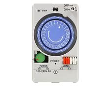 1 pz 100-240 V CA 24 ore interruttore orario meccanico interruttore timer programmabile elettrico con protezione in plastica trasparente