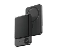 1 pz 10000mAh 9mm Ultra Thin Mega Safe Aluminum Alloy Magnetic Power Bank Wirele