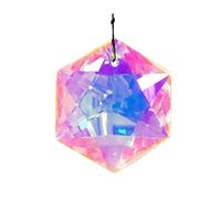 1 pz 100mm AB-Colori Cristallo Esagono Arcobaleno Gocce Appese Parti di Lampadario a Sospensione Decorazioni for la Casa