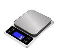 1 pz 10KG 5KG Bilancia da cucina Pannello in acciaio inossidabile Strumenti di pesatura Bilancia di misurazione postale for alimenti Bilance elettroniche Carica USB(Usb model,10KG-1g)